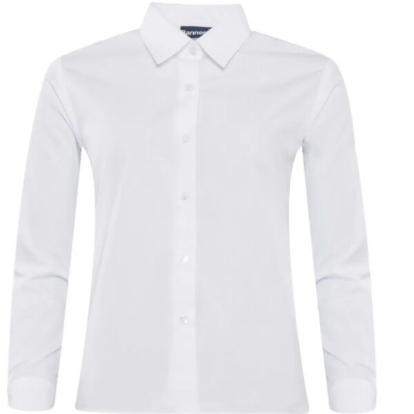 913350-J - 2 x Pack Regular Fit Long Sleeve Blouse (Junior) Thumbnail